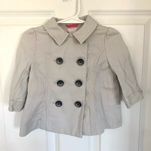 Janie and Jack Girls Spring Trench Jacket, Tan Size 6 -12 months